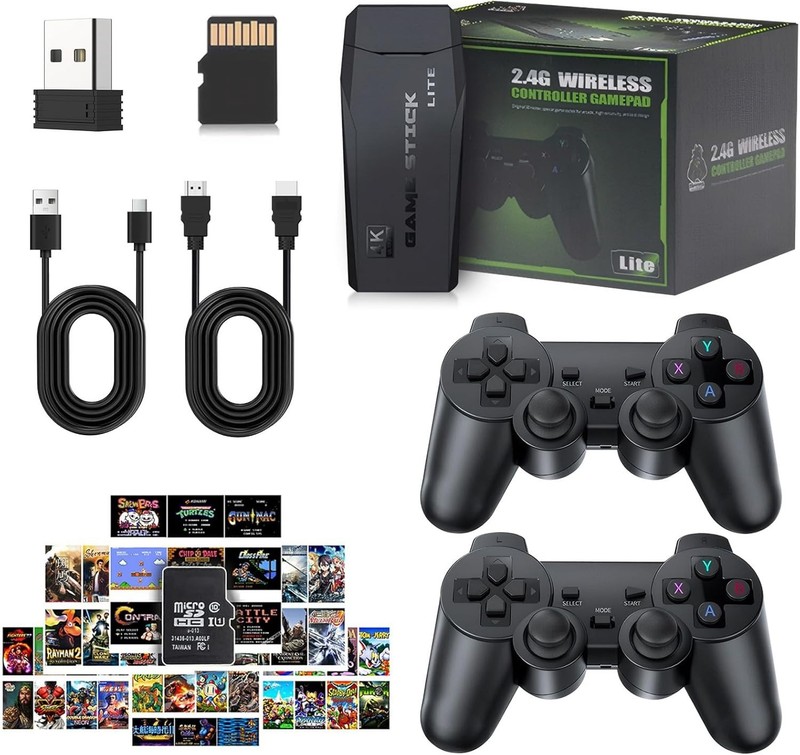 Plug & Play Retro Game Stick - 2026 Console with Dual Controllers & 20,000 Games gallery