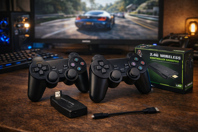 M8 4K Retro Game Stick – Handheld Console Preloaded with 20,000+ Games