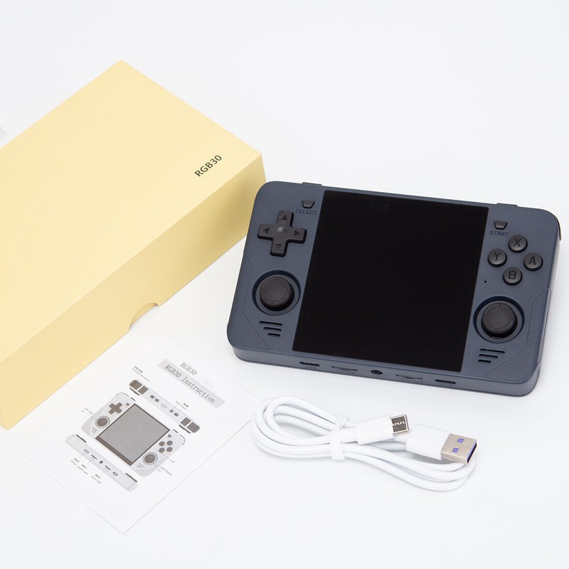 Powkiddy RGB30 4-inch HD Portable Handheld Game Console 16G system card gallery