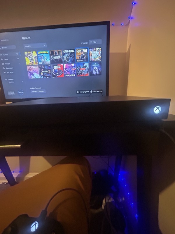 Microsoft Xbox One X Black Home Console Wi-Fi Internet HDMI Ethernet USB-A