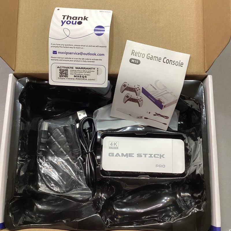 M15 Plus Retro Game Stick 4K HDMI Console 2.4 Wireless Controllers 64GB NEW Box gallery