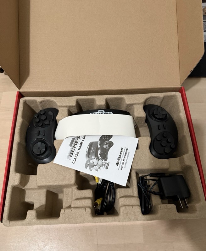 SEGA Genesis Classic Game Console 80 Built-In Games 2 Wireless Controllers gallery