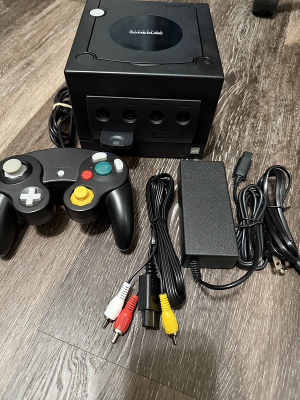 🔥 Nintendo GameCube – Black W/ Red Controller LED Upgrade, Recapped, Bundle ‼️