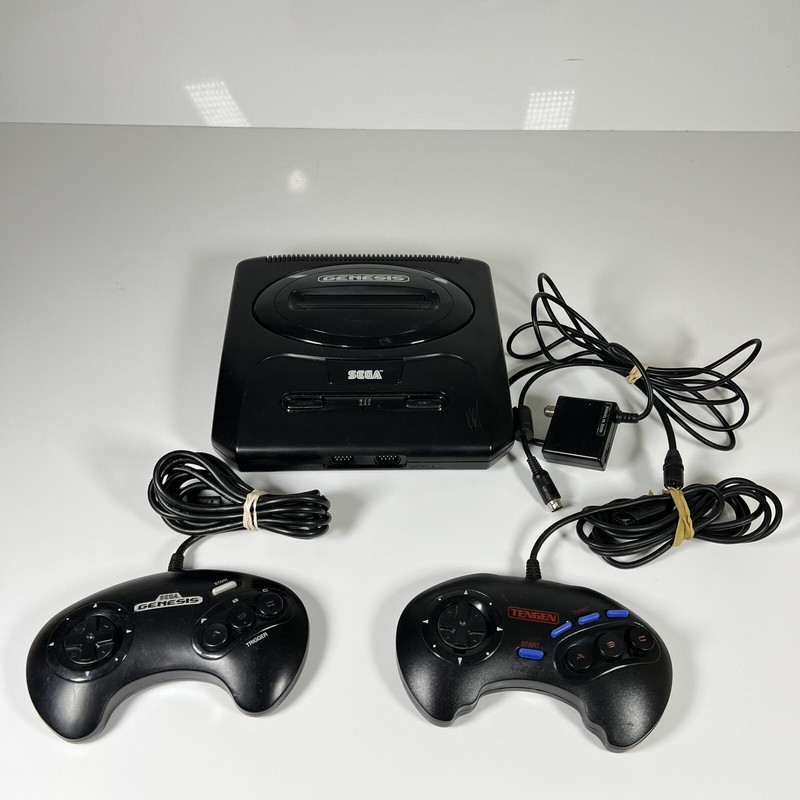 Original Sega Genesis MK-1631 Console Bundle Tested Controllers *No Power Cord*