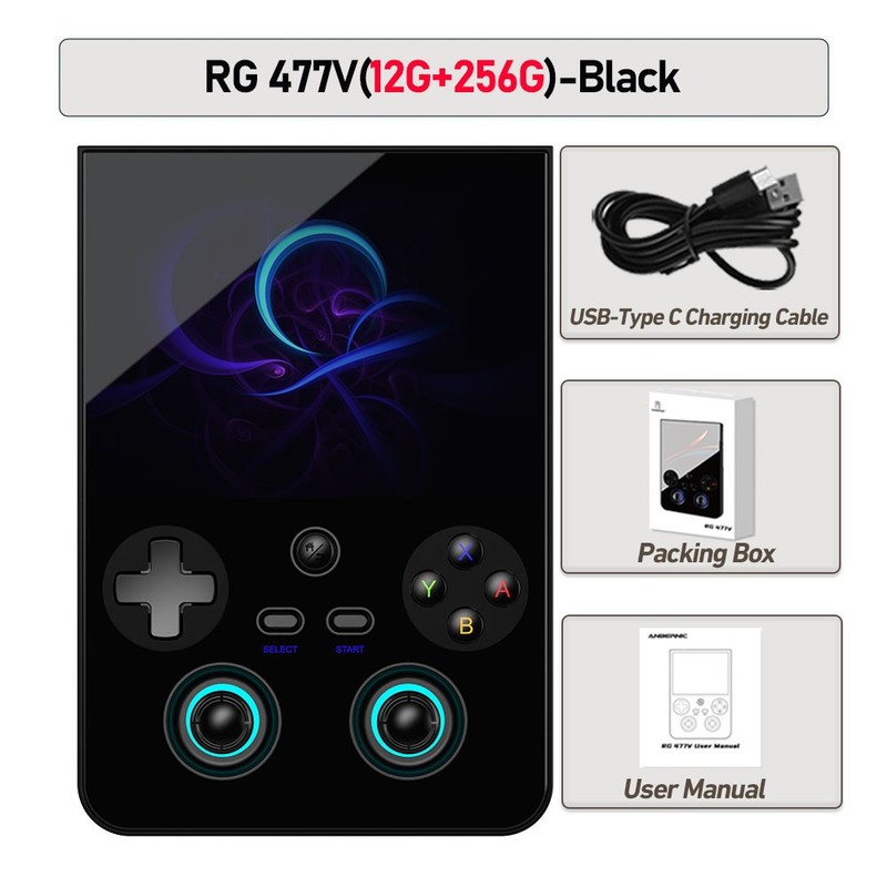 ANBERNIC RG477V Handheld Game Console 4.7-inch D8300 RG 477V Android14 5500mAh
