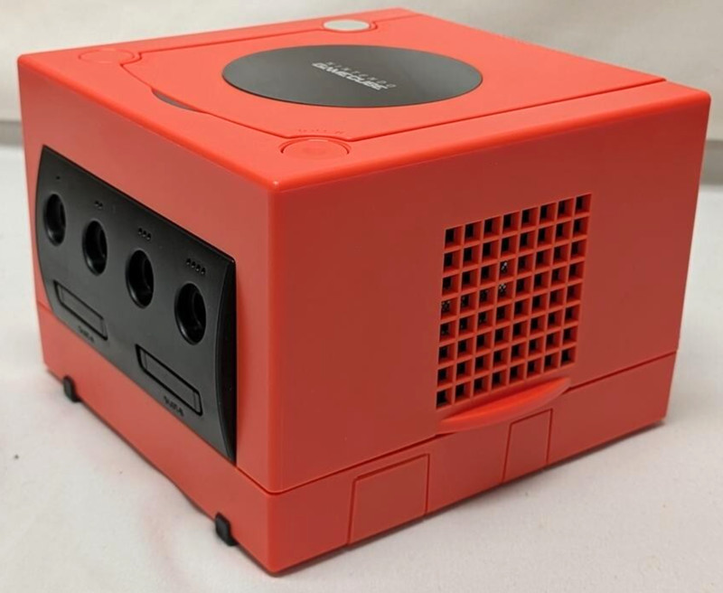Nintendo GameCube RED-ORANGE Housing Gaming Console DOL-001 System Bundle NGC gallery